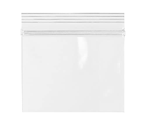 GPI - 4" x 3" Zip Bags, 100 Count, 2 Mil, Clear Plastic Reclosable Zipper Poly Baggies, with Resealable Zip Top Lock Seal, for Jewelry, Coins, Pills, Candy, Beads, Seeds & More. by GPI POLY - Used condition - US$6.11