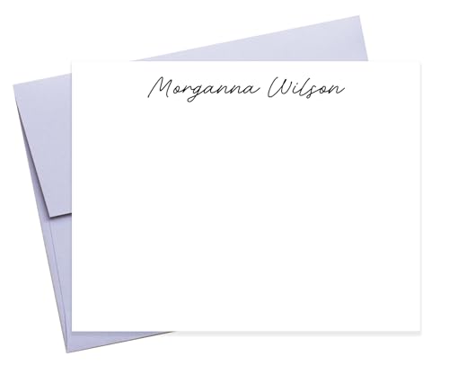 Modern Calligraphy Cards, Modern Whimsical Stationery, Bridal Stationery Paper, Calligraphy note, Script Stationery Gift Set, Birthday Gift