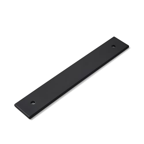 khtumeware 5 Pack 4 Square Backplate 3 76mm Center-Center Matte Black Backplate for Pulls