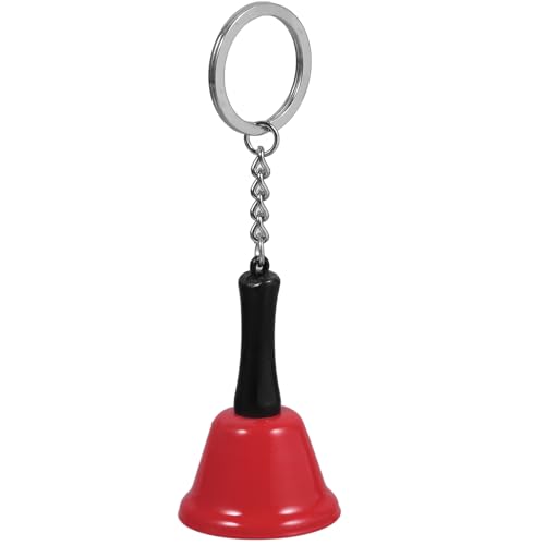 Alipis Hand Bell: 4.8 Inch Metal Call Bell with Keychain - Small Service Bells for Kids Adults Classroom Counter Reception Restaurant Hotel