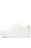 Dr. Scholl's Womens Time Off Max Platform Sneaker White Smooth 7.5 M