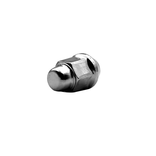 Image of 16pcs Chrome M12x1.5 Closed End Bulge Acorn Lug Nuts, 1.4 inch Length Cone Seat 19mm Hex