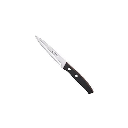 Oryx 5800010 Cuchillo Aspen Cocina Hoja Acero Inoxidable 12 Cm. Negro, Alloy Steel, Metal