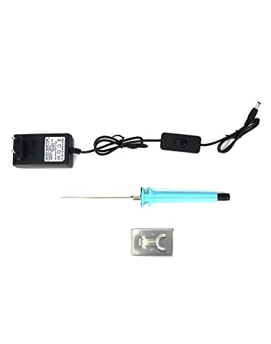 QWORK® Styroporschneider,10 cm elektrischer Schaumstoffschneider,100-240 V / 15 W für Styroporbogen, EU Stecker