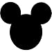 Minnie emoji noir.