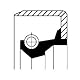 Corteco 19019980B Wellendichtring, Lenkgetriebe