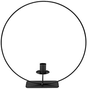 NaDeco Metallring in Schwarz mit Fuß und Kerzenhalter, wählbar mit...