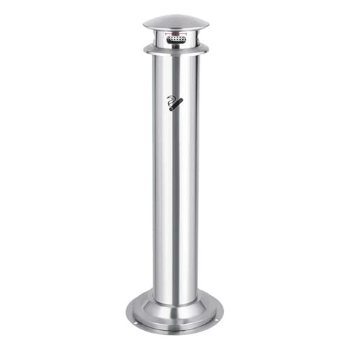 DUddTTW Cenicero Cenicero de Acero Inoxidable, contenedor de Basura, contenedor de Cigarrillos de pie, cenicero de pie, cenicero Alto para Cigarrillos para Exteriores e Interiores práctico