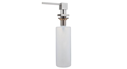 Dispenser de detergente quadrado de embutir - Escovado