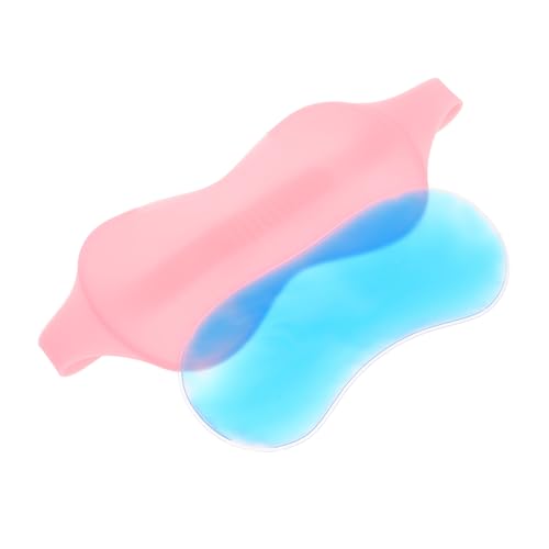 OFFIGAM 1 Juego Máscara De Ojo De Gel Descansar Con Los Ojos Vendados Cubierta De Ojos Portátil Máscara Para Dormir Cubre Ojos Para Dormir Rosa Máscara De Ojos De Silicona