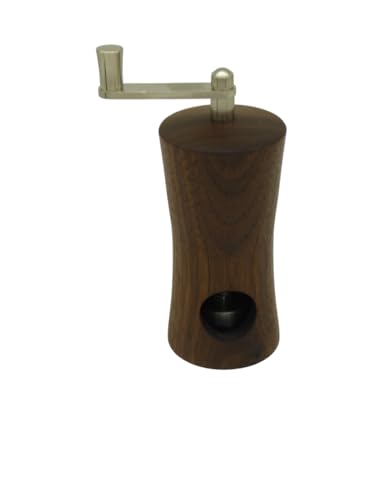 Holz Muskatmühlen Unikate handgemacht aus Edelhölzern | handgedrechselt | kleine Ausführung | manuell | tolle Geschenkidee (Nussbaum 2)