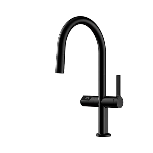 ZCCZJS Ornamentos Grandes del Grifo de la Cocina de latón Diseño del Sensor Digital del Sensor de la Sola manija del Fregadero de Agua Caliente y fría Adornos Grandes