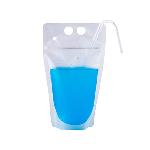 Pouches plásticos transparentes plegables con sorbete 25 piezas miniatura 3