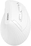 Vertical Mouse Wireless,Bluetooth Mouse with BT5.0/4.0/2.4G, Rechargeable Mouse with Battery Indicator,Ergonomic Design for Comfort and Reduced Wrist Strain, Ideal for Home& Office Use (White)
