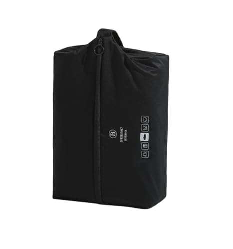 Lammcou Bolsa Impermeable para Zapatos – Antiolor, Resistente & Transpirable, Wetbag de TPU y Tela T400, Mochila de Calzado para Equipaje, Gimnasio & Piscina (Black)