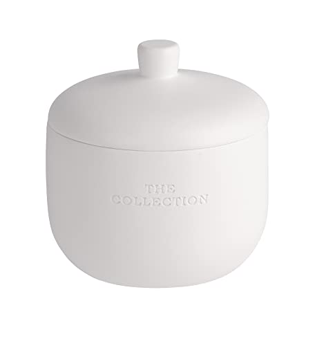 WENKO Boîte universelle The Collection blanc - Boîte cosmétique, boîte à coton Capacité: 0.413 l, Polyrésine, 11 x 11 x 11 cm, Blanc