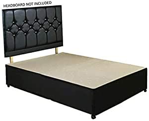Single Diamond Divan Bed Base No Drawers No Headboard