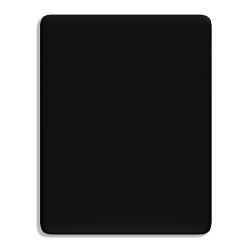Auhoahsil Mouse Pad, Thick Computer Mousepad with Anti-Slip Silicone Base, Soft Memory Foam Filling, Easy Gliding Surface, Cute Mouse Mat for Gaming, Work, Men, Women, 7.1 x 8.7 x 0.2 in, Black