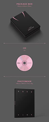 CD BORN PINK BOX SET de BLACKPINK versión rosa con tarjetas 4