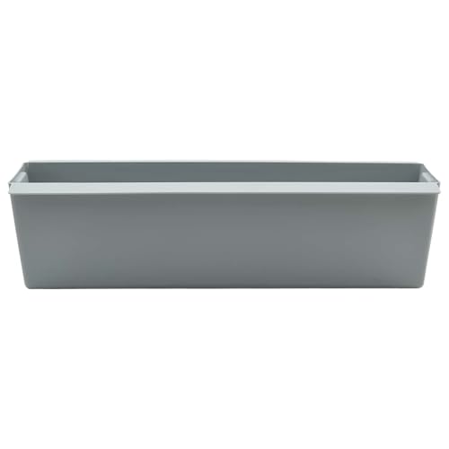 Jardinière pour palette 36x13.5x9.5 cm insert durable gris clair - 5
