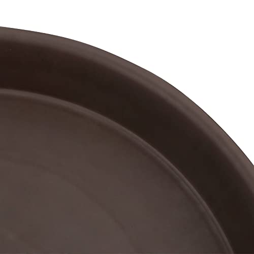 Lauyut 24 Pack 12 Inches Plant Saucer Drip Trays, Suit For Pots Less Than 10 Inches Bottom Diameter, Thick Brown Plastic Plant Trays, Round Plastic Drip Trays For Indoor And Outdoor Plants #TOP2