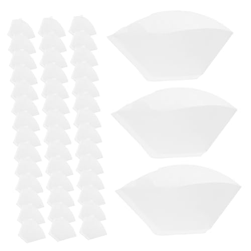 TOGEVAL 100個 入り 使い捨て コーヒーフィルターペーパー 錐形 エスプレッソフィルター ドリップコーヒーメーカー用 紙素材で 細かい濾過が