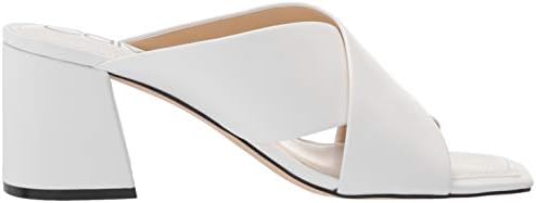 Calvin Klein Women's kcISHA Heeled Sandal, White112, 11 | Image 5