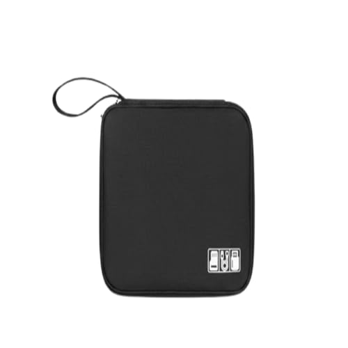 ORGANIZADOR DE CABOS VIAGEM, Bolsa Organizadora de Cabos Eletrônicos, Case Portátil para Carregadores, Adaptadores, Pen Drives, Organizador de Cabo Multifuncional e Compacto para Acessórios de Viagem.