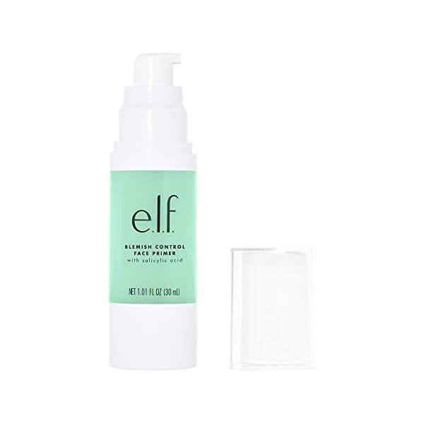 e.l.f., Blemish Control Face Primer - Large, Long Lasting, Skin Perfecting, Controls Breakouts and Blemishes, Matte…