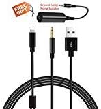 Car 3.5mm AUX USB Charg-ing Cable Compatible with BMW Kia Hyundai, Universal Car Audio Adapter for iX i8 i7 Plus (1 Meter)