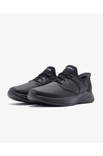 Image of Skechers Men's Streetwear Slade - Macklin Round Toe Leather Bungee Slip-Ins