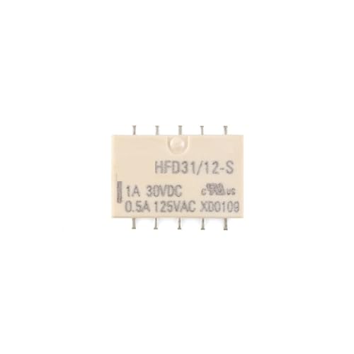 Relé HFD31-5-S 5VDC para reparación de módulos electrónicos y automatización SMD 5 uds 2