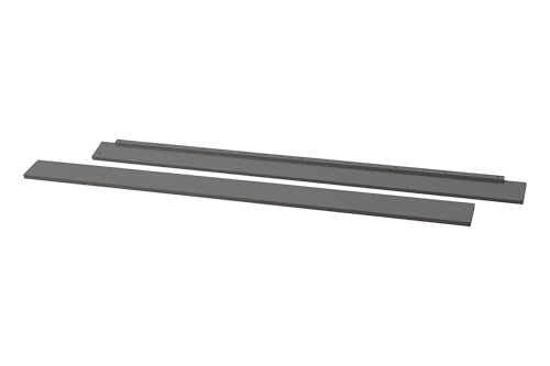 Image of Full-Size Conversion Kit Bed Rails for Namesake, Formerly Million Dollar Baby Convertible Cribs - Solid Wood Rail - Toddler Bed Rail - Nursery & Baby Furniture (Model #M4799 /M5789, Slate)