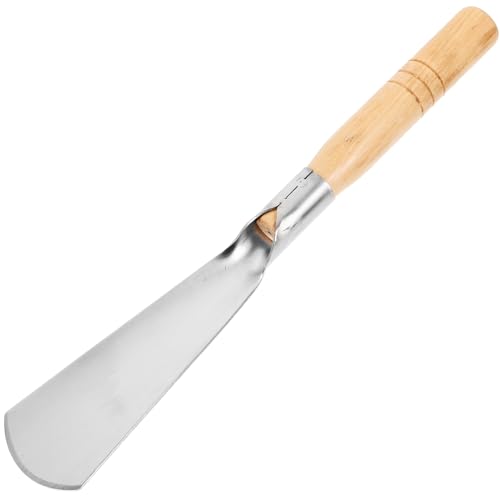 Pala de mano para jardín con mango de madera y acero inoxidable miniatura 1