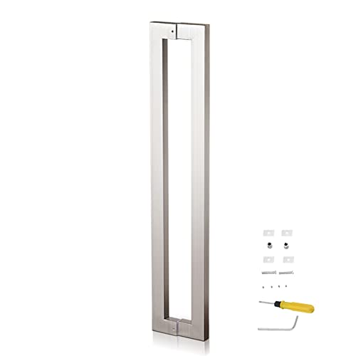 Poignée de porte à pousser avec raccord d'installation robuste