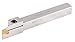 Accusize Industrial Tools 1/2'' Shank Heavy Duty Indexable Grooving/Cut-Off Holder, Nickel Plated, with a Gtn-2 Tin Coated Carbide Insert, 2415-5024