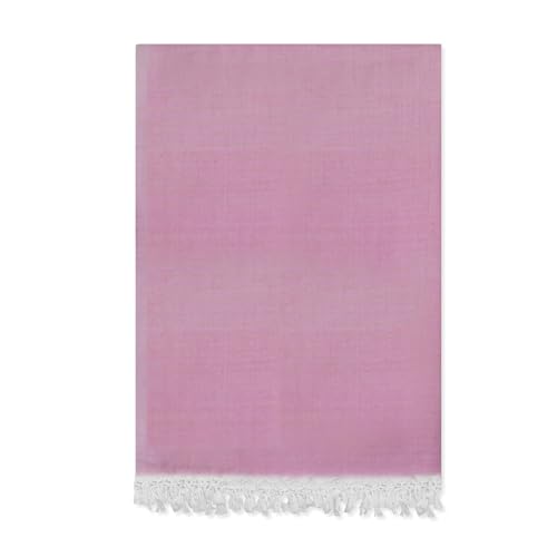 Image of Bhagalpuri Soft Dull Cotton Single Chadar | Single Thread Lightweight Odhne Wali Chadar | Top Sheet for Sleeping Summer (Pink)