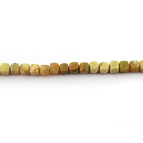 Green Opal Faceted Cube perles de 9x8mm pour création de bijoux uniques