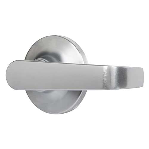 Image of BRINKS Commercial - 4-Pack Light Duty Keyed Door Entry Storeroom Lever, Satin Chrome Finish - Meets ANSI Grade 2 Standards and is ADA Compliant