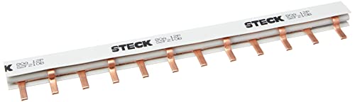Barramento Bifásico 80a 220/440v 12 Polos Din Steck Gelo 12 Polos