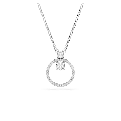 Swarovski Colgante Constella, Pavé, Talla redonda, Blanco, Baño...