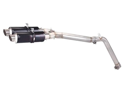 Moto d'échappement tuyau silencieux FZ6 section centrale acier inoxydable 2004-2011