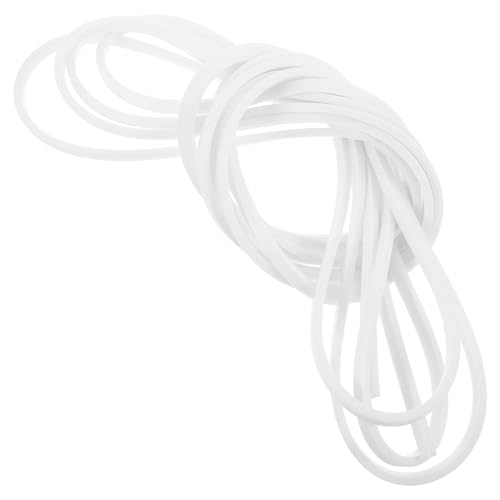 Veemoon Anillo de Junta de Sellado de Silicona Blanca 4X5 CM Tira de 5 Metros para Caja de Almuerzo Junta Reutilizable para Contenedores de Almacenamiento de Alimentos Resistente al