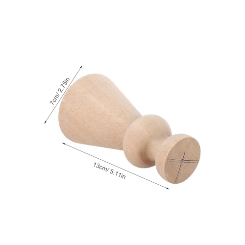 Remates de madera pequeños ELAYARD sin terminar para postes de escalera y muebles 2