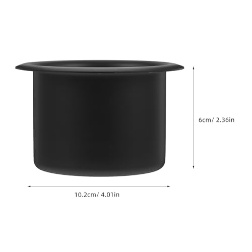 Portavasos de aluminio para carro moderno negro miniatura 2