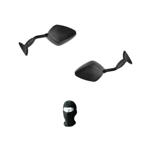 KOMPATIBEL MIT Triumph Sprint 955 ST Paar Spiegel FÜR Motorrad MIT VERKLEIDUNG SCHWARZ Motorrad ZUGELASSEN E13 FAR Henry Attack M.6 INKLUSIVE SPORTSPIEGEL