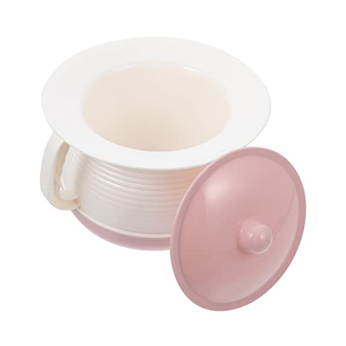 minkissy 1pc Spittoon Children's Potty Night Chamber Pot Bedroom Urinal Bucket Toilet Bedridden Pot Toilet Training Potties Seats Bucket with Lid Female Urinal Pink Plastic re-usable