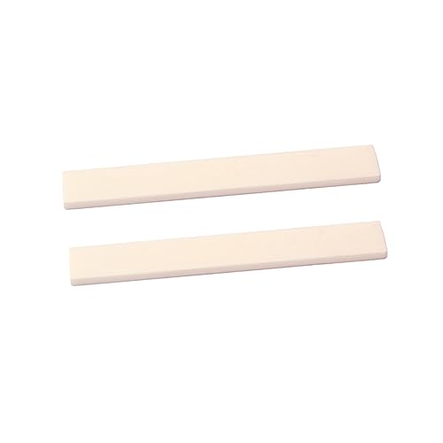 BESTonZON 100 * 10 * 3mm Guitar Bone Nut Handmade Guitar Part Acoustic and Electric Guitar Saddle Bone Bone Bass Bridge Saddle