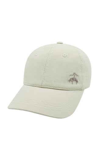 Brooks Brothers Men’s Cotton Baseball Cap with Oxford Striped Lining & Tonal Logo – Adjustable Hat, Stone