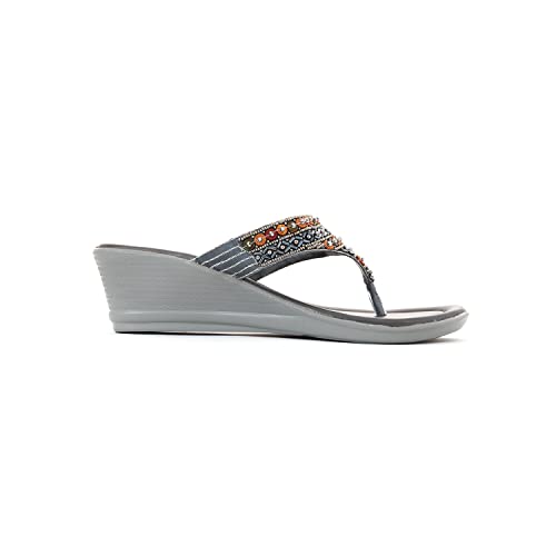 Image of Khadim's Wedge Heel Slip-On Sandal for Women
